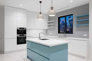 Ensemble de meubles de cuisine modulaire SANTOPOVA, design moderne et tendance, fourni par l'usine, en HDF, assemblage à domicile, en bois - Product Image 5