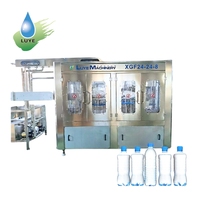Machine industrielle pour la production d'eau pure, usine de remplissage automatique d'eau minérale 6000 bph pour bouteilles en plastique de 300 ml
