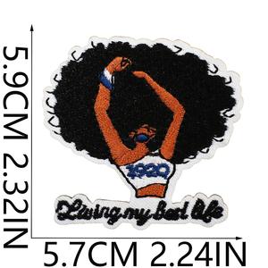 Blu/giallo 1922 Sigma Gamma Rho Iron-On toppe con lettera greca barboncino diversi motivi classici ricamo cappelli di jeans - Product Image 4