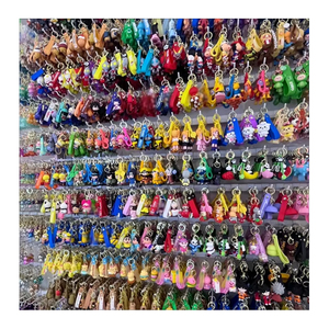 Wholesale Cute Cartoon Clear Transparent Rubber Soft Pvc Key Chain Toys Custom Keychain Anime Pvc 3D