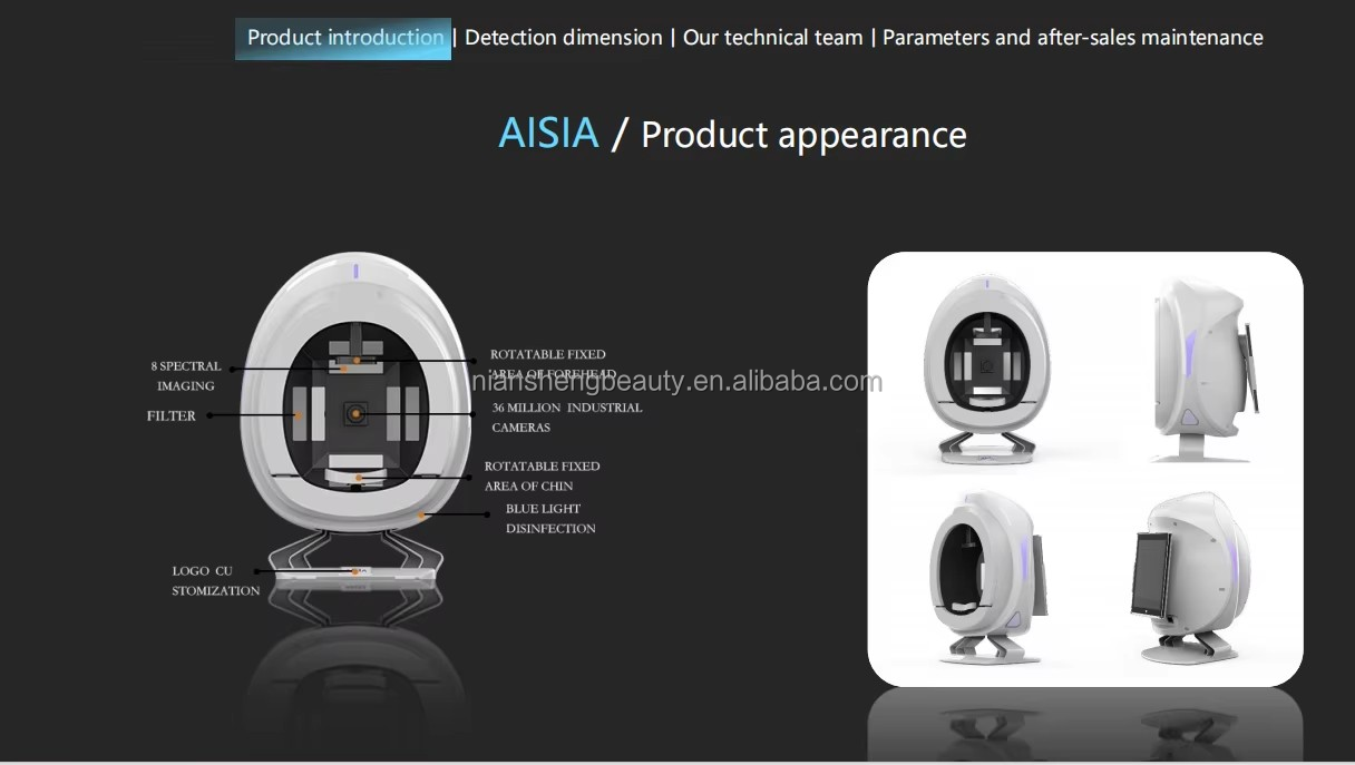 新品　aisia 肌診断機　3D 画像　美容 AISIA Q1 3D AI Facial Skin Analyzer Detection Skin Problem