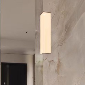 <b>Corner</b> Marble-like Wall Lamp <b>Led</b> Resin <b>Light</b> For Lobby Restaurant Bar Counter - Product Image 3