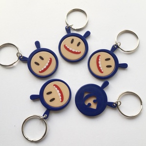 Tùy chỉnh in logo Keychain nhự<span class=keywords><strong>a</strong></span> mua sắm giỏ hàng <span class=keywords><strong>Token</strong></span> cho khuyến mãi - Product Image 3