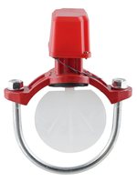 Indicateur de débit DN50-DN200 en fonte ductile, type palette, pour système d'extinction d'incendie NFPA13, pour interrupteur de débit d'eau FM CE, PN16 à bride/rainure