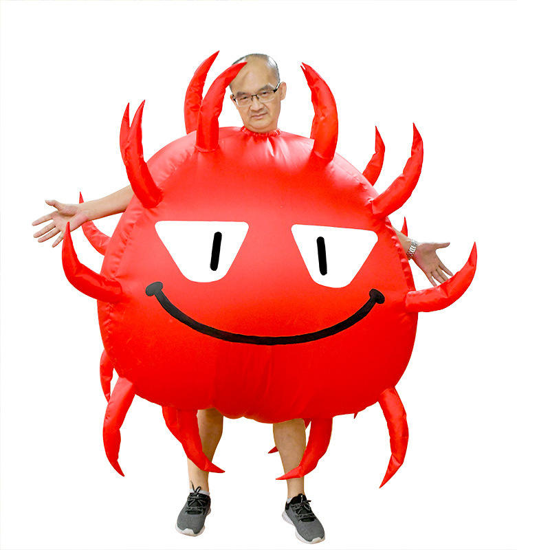 Adult inflatable suit red