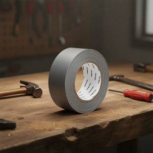 Ruban adhésif industriel Pretul CDU-50P 50m X 48mm avec une épaisseur de 0,16 mm, support en tissu de feuille d'aluminium, adhésif en caoutchouc, imperméable, - Product Image 2