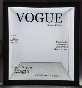 Custom PVC Magazine Photo Booth Box con RGB <span class=keywords><strong>360</strong></span> <span class=keywords><strong>gradi</strong></span> di illuminazione a LED per scenari di Business ed eventi di vita - Product Image 6