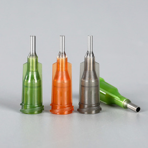 Aiguille en acier inoxydable de calibre <span class=keywords><strong>21G</strong></span> (0,25 pouce) à pointe émoussée avec raccord Luer Lock en plastique pour <span class=keywords><strong>seringue</strong></span> de distribution, non médicale - Product Image 3