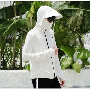 UPF 50+ Sun Protection Polyester Spandex Men's Long Sleeve Mesh Uv Sun Shirts Rash Guard Fishing Shirts Fishing Hoodie - Product Image 4
