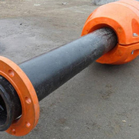 Tuyau en caoutchouc flexible à grand diamètre résistant à l'usure pour le dragage de sable, l'aspiration et le refoulement d'eau, avec bride