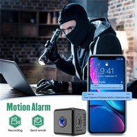 W10 caméra de sécurité sans fil HD détection de mouvement caméra WiFi à vision nocturne infrarouge carrée