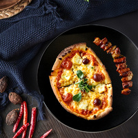 Four à pizza en céramique de 10 pouces résistant à la chaleur, accessoire de cuisson pour barbecue au gaz et au charbon de bois Kamado, cuisine extérieure professionnelle OEM