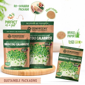 Kit de Cultivo de Microgreens Orgánicos de Brócoli <span class=keywords><strong>Calabrese</strong></span>, 200g, Paquete de Semillas para Jardín, Cultivo Ecológico para Todas las Estaciones - Product Image 6