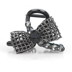 Pince à Cheveux Nœud Papillon Noir Élégante et Simple, Style Luxe Léger, Bijou Tendance pour Femme, Vente en Gros - Product Image 6