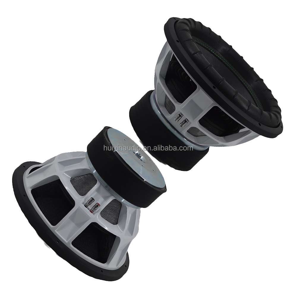 15 Inch Car Subwoofer, 3000W RMS Dual Coil, Foam Surround, Paper