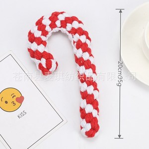 Juguete de Cuerda de Algodón Trenzado para Perros, con Diseño Navideño de Mascotas Adorables de Maggie, para Masticar y Limpiar los Dientes - Product Image 2
