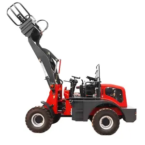 Chinese hot sale machine 1.6ton front end wheel loader 1.6ton mini compact wheel loader for cheap price