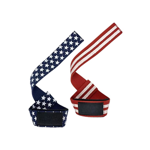 Sangles de soutien pour poignets avec drapeau américain, fermeture réglable à boucle auto-agrippante, antidérapantes, pour musculation, unisexe, en polyester, entraînement de force - Product Image 5