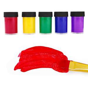 Set da 5 pezzi acrilico <span class=keywords><strong>a</strong></span> base d'acqua Non velenoso frutta lavabile <span class=keywords><strong>Tempera</strong></span> Paint Art <span class=keywords><strong>Tempera</strong></span> Paint per bambini e adulti - Product Image 2