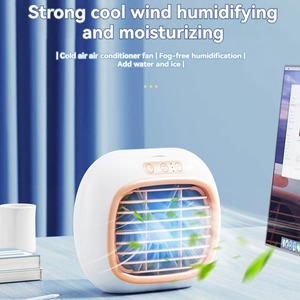 Nuevo Ventilador de Aire Acondicionado Portátil para el Hogar, Recargable por USB, con Función de Rociado, Humidificación y Luz, para Escritorio - Product Image 4