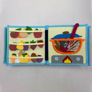 Nuovo libro sensoriale 3D Montessori in feltro per bambini, libro interattivo per la raccontazione di <span class=keywords><strong>storie</strong></span>, gioco educativo per la prima infanzia. - Product Image 2