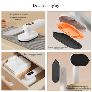 Vente en gros Mini fer à vapeur <span class=keywords><strong>sans</strong></span> <span class=keywords><strong>fil</strong></span> rechargeable par USB Machine à vapeur intelligente pour vêtements éteints - Product Image 3