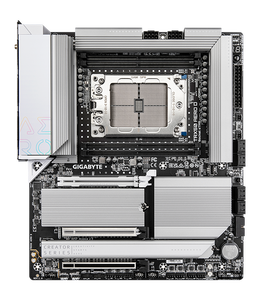 TRX50 AERO D Workstation <b>Motherboard</b> sTR5 Socket Support Threadripper PRO 7995WX Processor 4 DDR5 Slots Multi GPU AI - Product Image 1