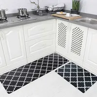 Non-Slip Kitchen Door Mat, Rubber Backing Doormat Set