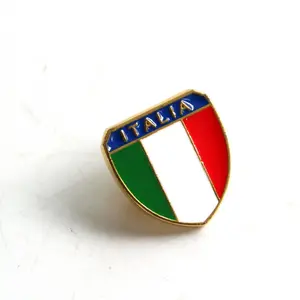 دبوس سحابي على شكل طية صدر معدني تذكار إيطالي بشعار مخصص حسب الموضة لعام 2024