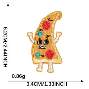 แพทช์ปักลายอาหาร โดนัท บิสกิต คุกกี้ เครื่องดื่ม มันฝรั่งทอด ป๊อปคอร์น <span class=keywords><strong>พ</strong></span>ิซซ่า แฮมเบอร์เกอร์ <span class=keywords><strong>คั</strong></span><span class=keywords><strong>พ</strong></span><span class=keywords><strong>เค้ก</strong></span> <span class=keywords><strong>เค้ก</strong></span> สำหรับรีดติดเสื้อผ้า ลดราคา - Product Image 6