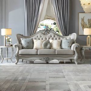 Canapé en cuir véritable en cuir de vachette haut de gamme de style français Rising Court, canapé européen classique et luxueux - Product Image 2