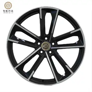 High Performance Lightweight Forged Car Wheels - BLACK Machine Face Custom 16 17 18 19 20 21 22 Inch Aluminum Alloy Rims