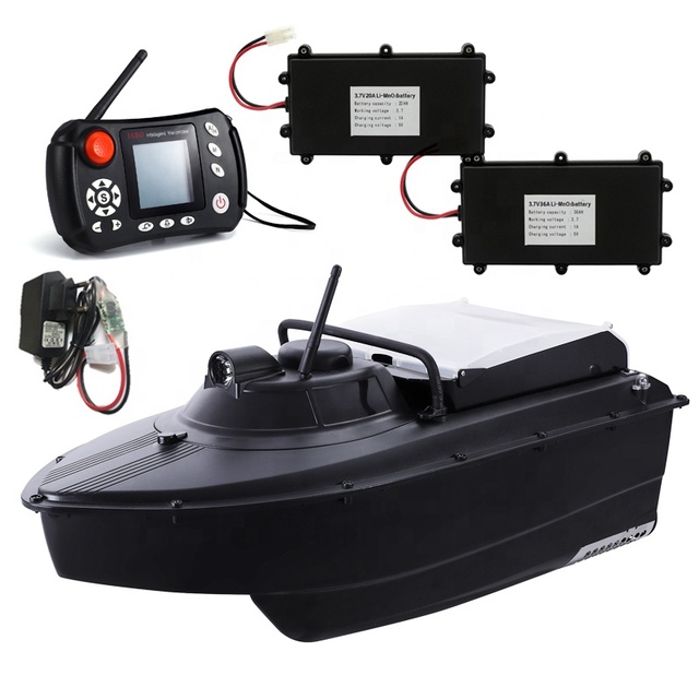 Germany Warehouse JABO 2CG 7.4V 10A+10A GPS Bait Boat with Sonar 16Nests Auto Return GPS Fishing Finder Bait Boat