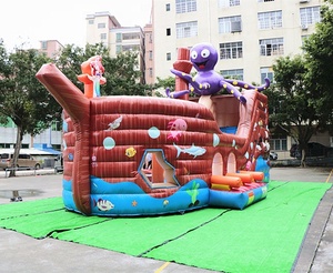 Château gonflable d'extérieur pour enfants et adultes, prix bon marché, maison à rebond commercial, pirate des pays des merveilles, bonne qualité - Product Image 6