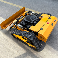 Robot tondeuse sans fil haute puissance 225 CC, autopropulsé, zéro-turn, avec fonction de déneigement et pelle, télécommandé, pour usage industriel et bricolage