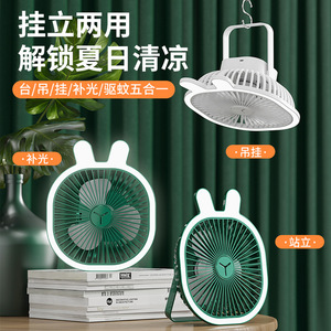 Portable Foldable <b>Desk</b> Fan With Led Light Usb Charging <b>Mini</b> Clip On Fan For Dorm Room And Outdoor Use - Product Image 2