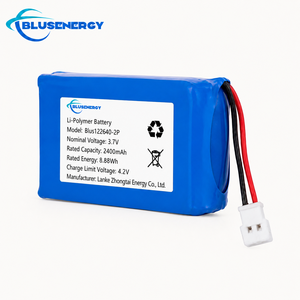Custom Blus122640‑2P 3.7V 2400mAh 2P Lithium Polymer Rechargeable Battery Pack With Connector Wire - Product Image 2