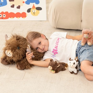 Nouvelle Peluche Vache des Highlands écossaise en Coton Biologique, Douce et Cuddly, Jouet de <span class=keywords><strong>Ferme</strong></span> Anti-Stress, Meilleure Vente - Product Image 3