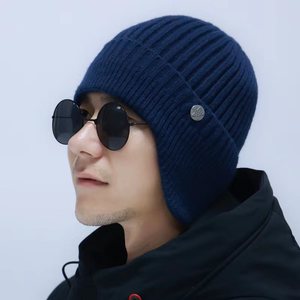 Gorro de Invierno para Hombre con Protección para las Orejas, Tejido Grueso de Terciopelo, Transpirable y Resistente al Viento, para Deportes, Viajes y Uso Casual - Product Image 6
