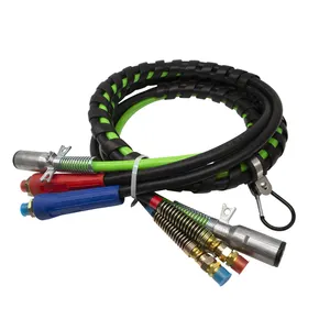 Heavy Duty 3-in-1 Truck Cable RV Model with Copper Wire Shield for ABS & Power Air Line Hose Wrap Electrical Wires Semi Truck