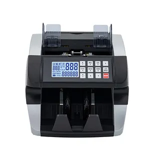 La máquina contadora de dinero de carga superior más barata con detector UV y MG