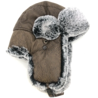 Gros Hommes Femmes Trooper En Peluche En Fausse Fourrure Ushanka Russe Aviator Bomber Cache-oreilles Trapper Chapeaux D'hiver