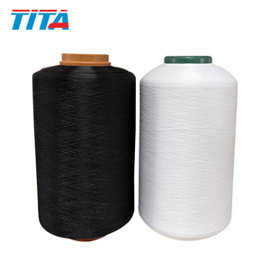 Fil à tricoter épais en nylon 400g 100D/2 Blanc et noir - Product Image 3