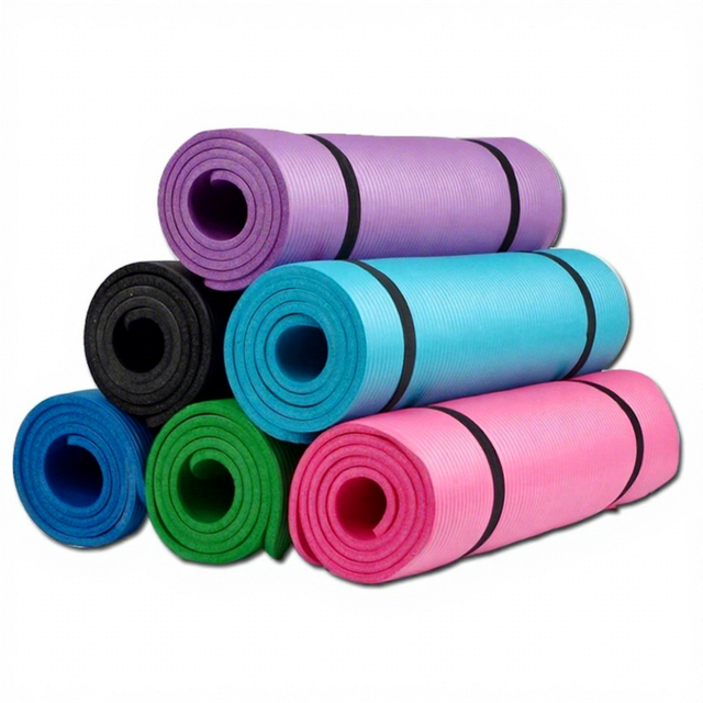 Wholesale Yoga Mat NBR Lengthened Widened Thickened Non-slip Environmental Protection for Fitness Dance Logo Custom