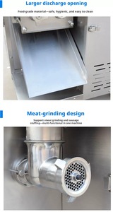 Nouvelle machine à hacher la viande automatique en acier inoxydable, haute efficacité, pour la transformation alimentaire, restaurant, cuisine - Product Image 2
