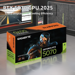 การ์ดจอ RTX 5070 Windforce OC 12GB สำหรับเดสก์ท็อป พร้อมพัดลมระบายความร้อนสำหรับเล่นเกมและเวิร์กสเตชัน หน่วยความจำวิดีโอ 12GB - Product Image 2