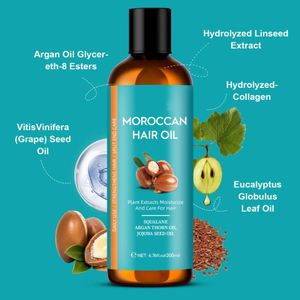 Vente en gros d'huile naturelle bio pressée à froid à 100% pur sérum capillaire à l'huile d'argan du Maroc pour cheveux - Product Image 2