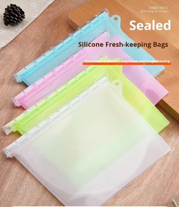 Cross-Border Self-Sealing Silicone Storage <b>Bags</b> for Food Vacuum Packaging Freezing Broth Fresh-Keeping and Sealed Storage - Product Image 4