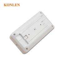 KONLEN Détecteur de mouvement extérieur filaire 12V Tri-tech Micro-ondes Double PIR Alarme infrarouge passive Pet Immunitaire Caractéristique ABS