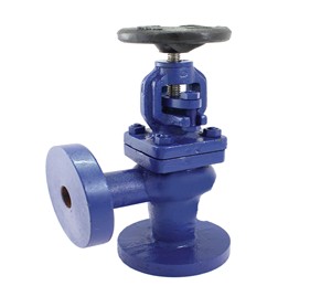 High Quality Cast Iron Flanged Stop Right Angle Pattern <b>Bolted</b> Bonnet Screw Type Water Treatments PN16 200C - Product Image 5